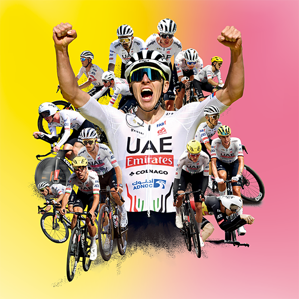 UAE TEAM EMIRATES GIRO24×TDF24総合優勝記念 レプリカ ショートスリーブジャージ