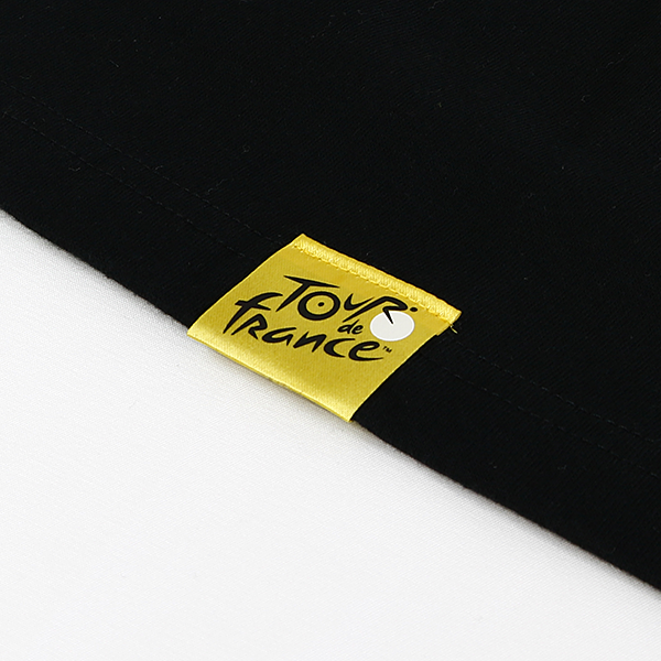 ツール・ド・フランス 2025 オフィシャル 前ポケット付きオーバープリントTシャツ TDF ブラック