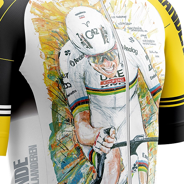 ロンド・ファン・フラーンデレン 2025 the art fo cycle  タデイ・ポガチャル 半袖サイクルジャージ