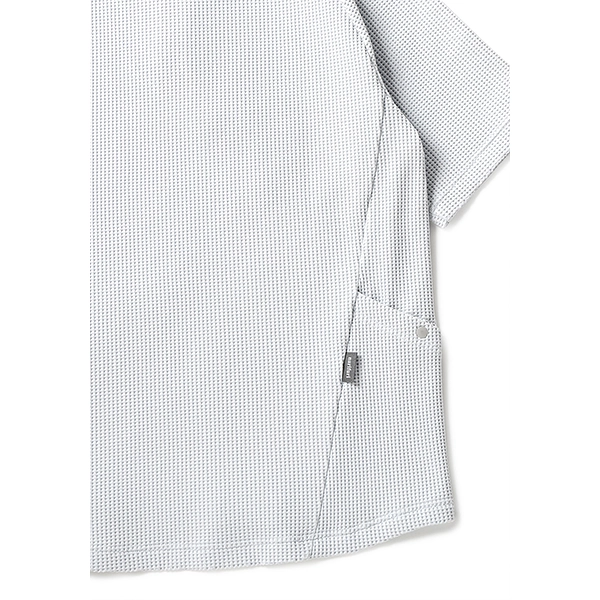 narifuri マルチワッフルヘンリーネックTシャツ BLACK