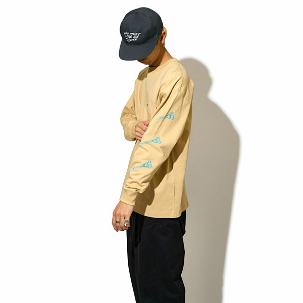 【アウトレット】CHARI＆CO NEW SHAVER PKT L/S TEE Tシャツ ロンT LIGHT BROWN