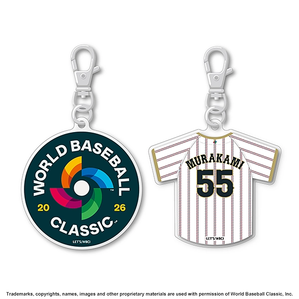 2026 WORLD BASEBALL CLASSIC 選手ファスナーアクセサリー (N&N+WBCロゴ）