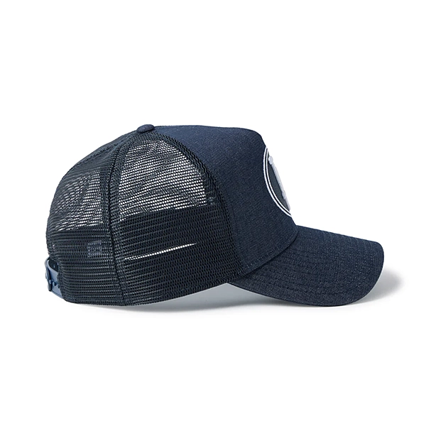 NEW ERA 9FORTY A-Frame トラッカー サステナブル Denim ロサンゼルス・ドジャース ネイビー