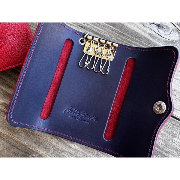 広島ジビエレザー×広島東洋カープ コラボ鹿革キーケース2026Ver.