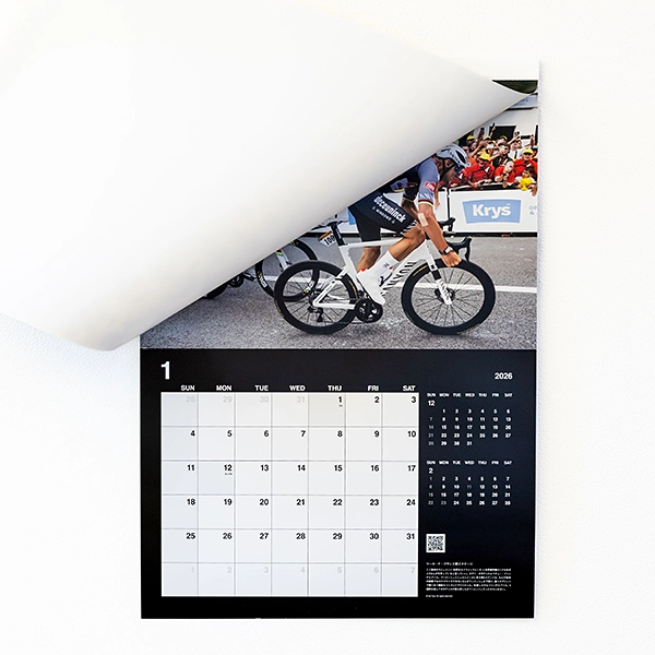 2026年壁掛けカレンダー Greatest Cycling Race by Kei Tsuji