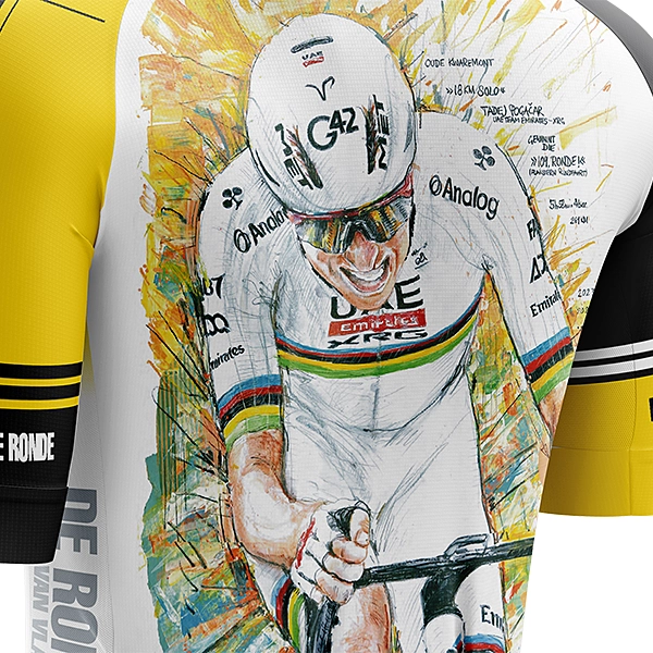 ロンド・ファン・フラーンデレン 2025 the art fo cycle  タデイ・ポガチャル 半袖サイクルジャージ