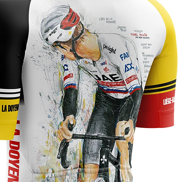 リエージュ～バストーニュ～リエージュ 2025 the art fo cycle  タデイ・ポガチャル 半袖サイクルジャージ