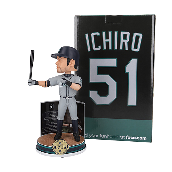 ICHIRO イチロー - MLB公式・限定 Collector's Bobblehead (記念台座付) / 世界限定3000個