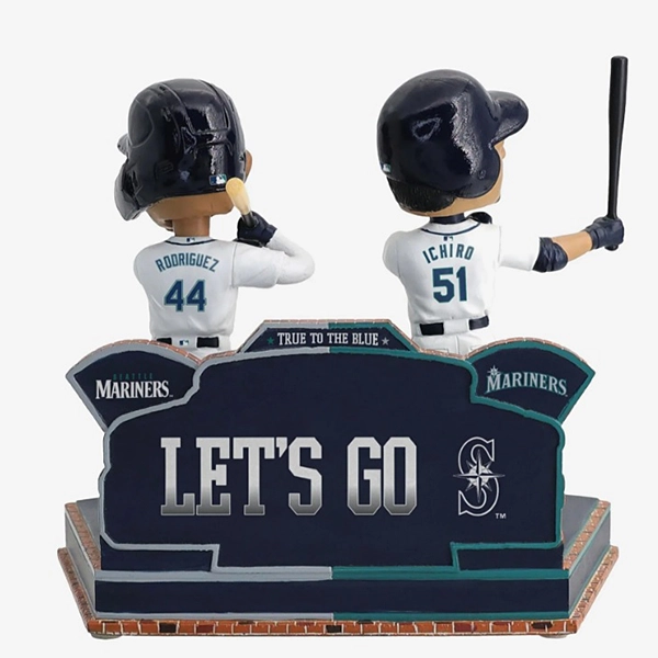 シアトル・マリナーズ イチロー＆フリオ・ロドリゲス 2001＆2022新人王 ボブルヘッド 5インチ（約13cm)