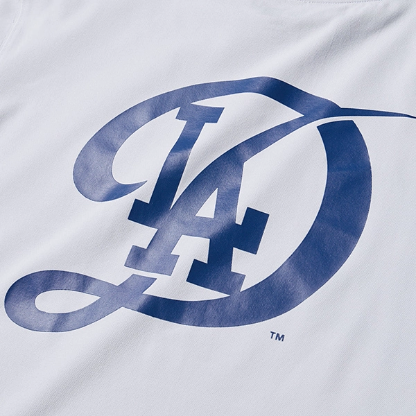 NEW ERA MLB ロサンゼルス・ドジャース 半袖 ミッドネックTシャツ  ホワイト