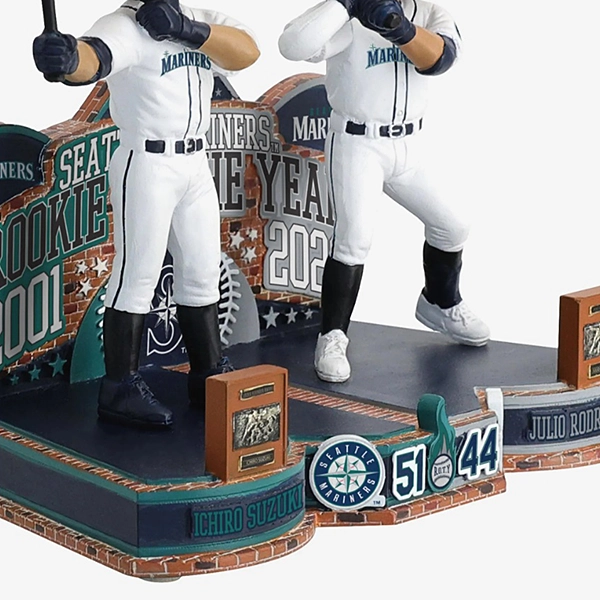 シアトル・マリナーズ イチロー＆フリオ・ロドリゲス 2001＆2022新人王 ボブルヘッド 5インチ（約13cm)