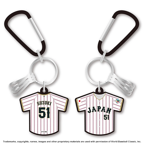 2026 WORLD BASEBALL CLASSIC 選手ラバーカラビナキーチェーン