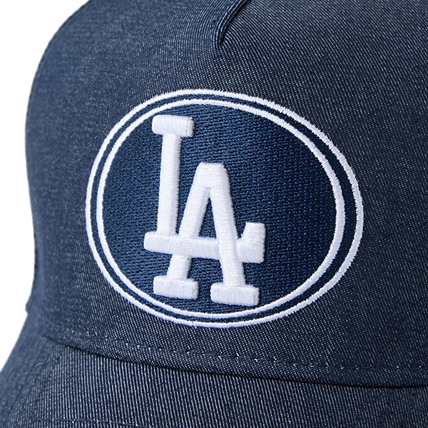 NEW ERA 9FORTY A-Frame トラッカー サステナブル Denim ロサンゼルス・ドジャース ネイビー
