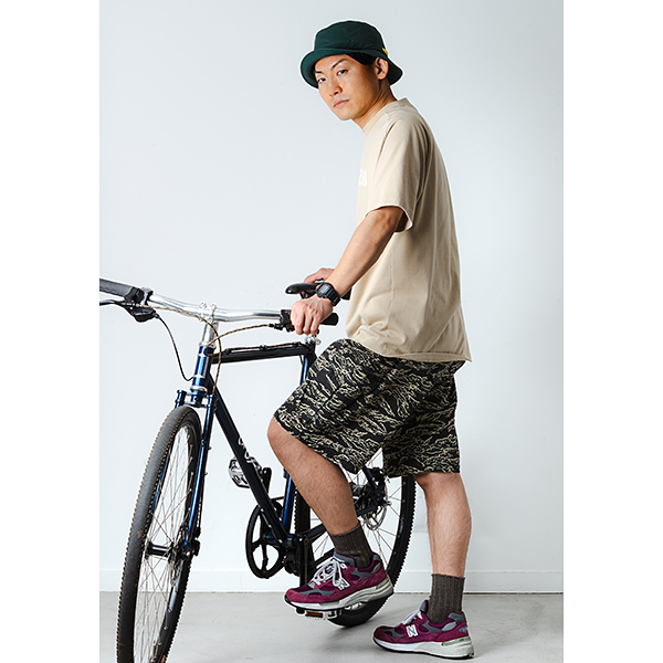 narifuri×ROKX　サイクルカーゴショーツ BK CAMO