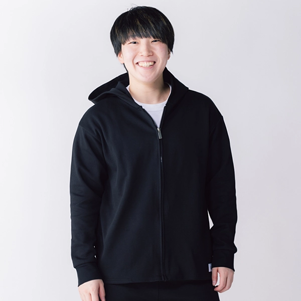 くまもと再春館製薬所バドミントンチーム公式 【イフミック加工】スウェットジップパーカー (ブラック)