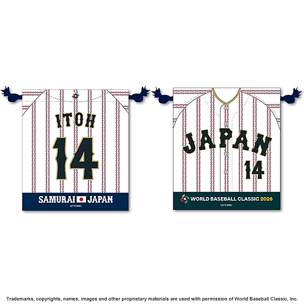 2026 WORLD BASEBALL CLASSIC 選手N&N 巾着