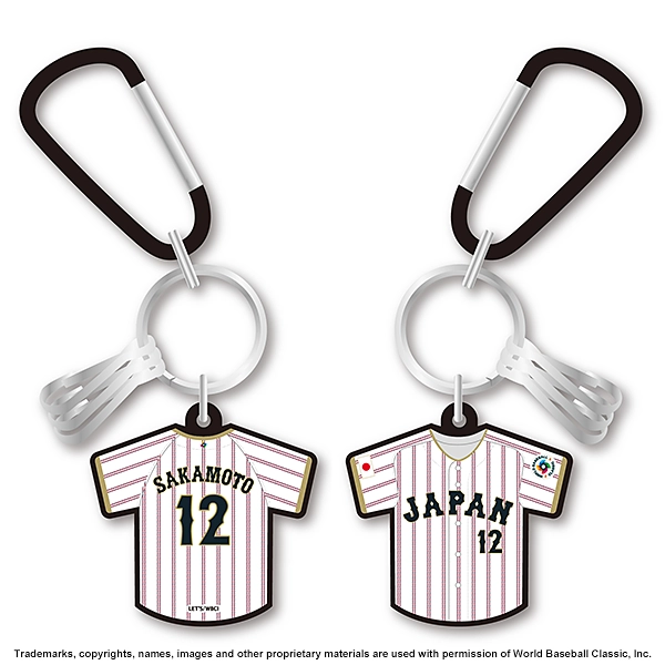 2026 WORLD BASEBALL CLASSIC 選手ラバーカラビナキーチェーン