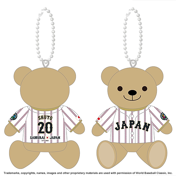 2026 WORLD BASEBALL CLASSIC 選手ユニフォームベアキーチェーン（ホーム）
