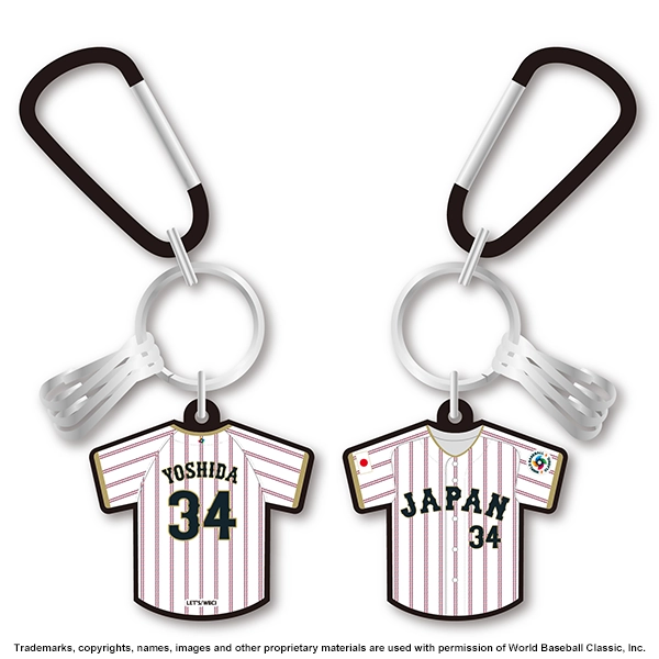2026 WORLD BASEBALL CLASSIC 選手ラバーカラビナキーチェーン
