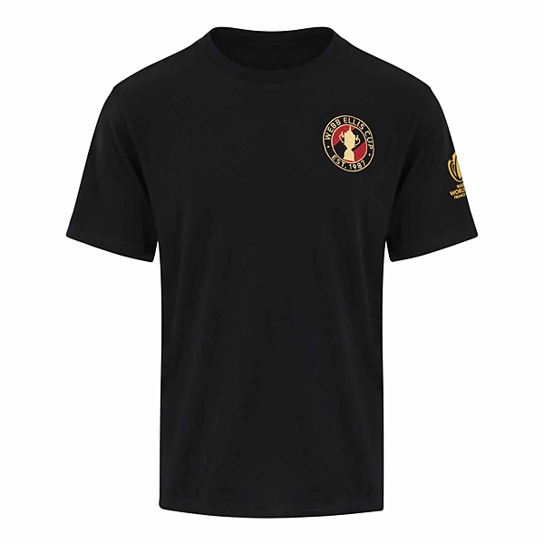 【アウトレット】RWC2023 ウェブ・エリス・カップ  CREST Tシャツ ブラック