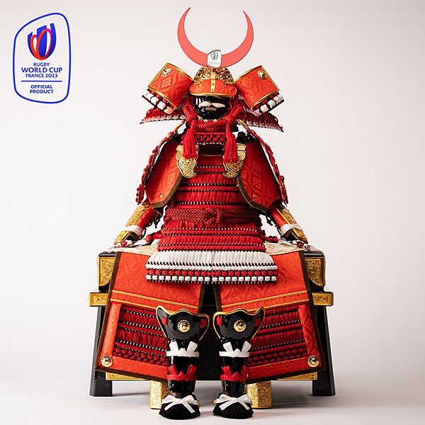 RUGBY WORLD CUP FRANCE 2023　SAMURAI YOROI KABUTO RED