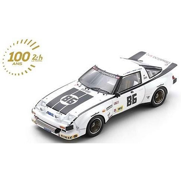 1/43スケールモデル Mazda RX7 No.86 24H Le Mans 1980 E. Soto - P. Honegger - M. Hutchins