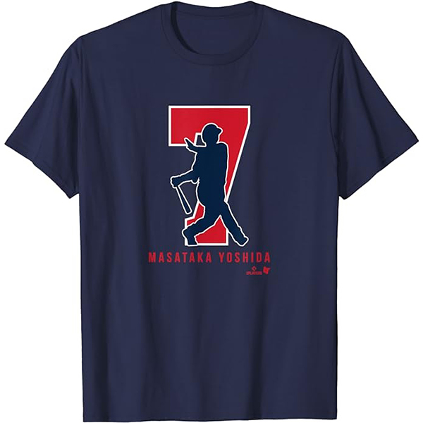 MLBPA 正規ライセンス商品 吉田正尚 MASATAKA YOSHIDA「７」 Tシャツ/ネイビー