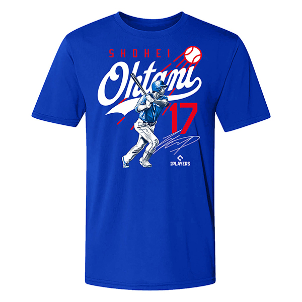 SHOHEI OHTANI 大谷翔平 - Script / Dogers Blue Tシャツ ドジャースブルー