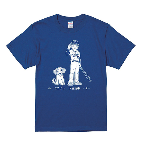 【RotoWear】大谷翔平 デコピン SHOHEI OHTANI「Shohei & Dekopin」Tシャツ