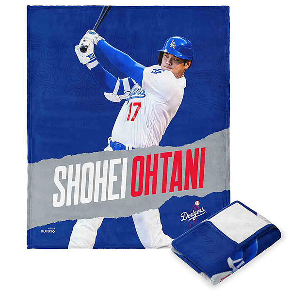 SHOHEI OHTANI 大谷翔平 - ロサンゼルス・ドジャース MLBPA プレイヤーズ シルクタッチスロー ブランケット