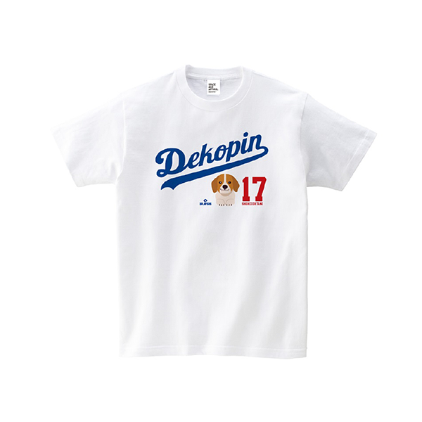 大谷翔平 デコピン SHOHEI OHTANI 「Dekopin Logo」キッズTシャツ ホワイト