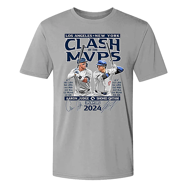 大谷翔平 OHTANI JUDGE CLASH OF THE MVPS WORLD SERIES 2024 LIMITED EDITION Tシャツ