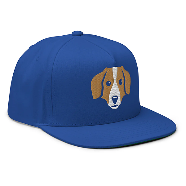 Big Baseball Dog Flat Bill キャップ