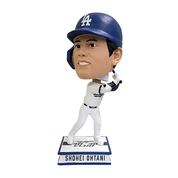 大谷翔平 MLB ロサンゼルス・ドジャース 40-40クラブ バッティング ボブルヘッド 9.5インチ（約24cm)