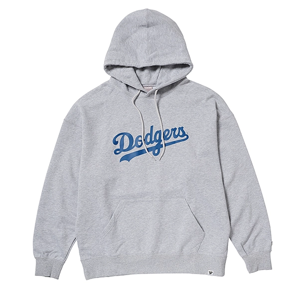 MLB ロサンゼルス・ドジャース STANDARD PRINT LOGO フーディー 杢グレー