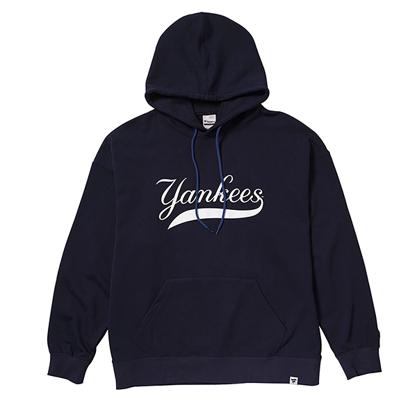 MLB ニューヨーク・ヤンキース STANDARD PRINT LOGO フーディー ネイビー
