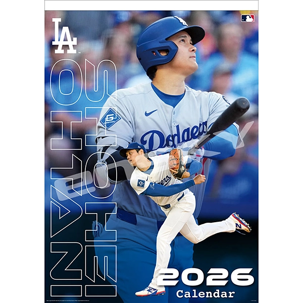 大谷翔平 2026年壁掛けカレンダー