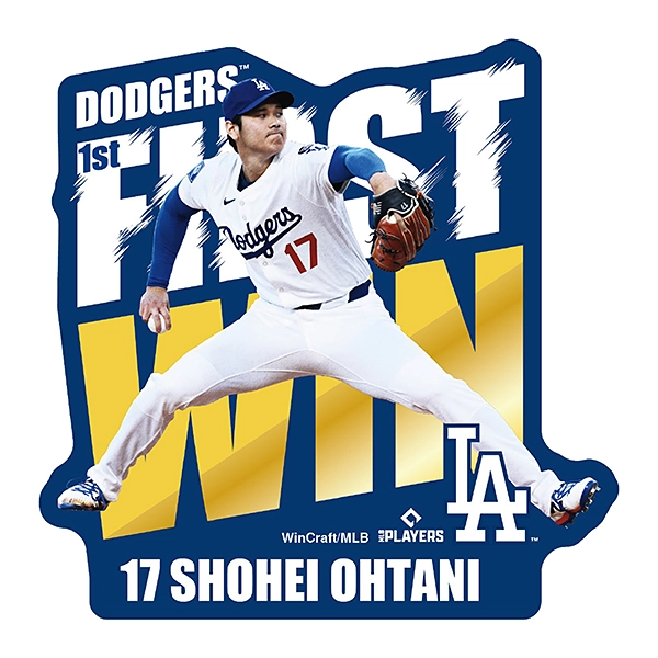 Wincraft 大谷翔平 ロサンゼルス・ドジャース 初勝利記念 マグネット