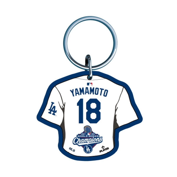 Wincraft ロサンゼルス・ドジャース 山本由伸 2025 ワールドシリーズシリーズ優勝 ネームアンドナンバー キーリング