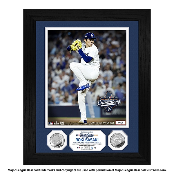 MLB ドジャース 佐々木朗希 ワールドシリーズ 2025 優勝記念 ダブルコインフォトミント