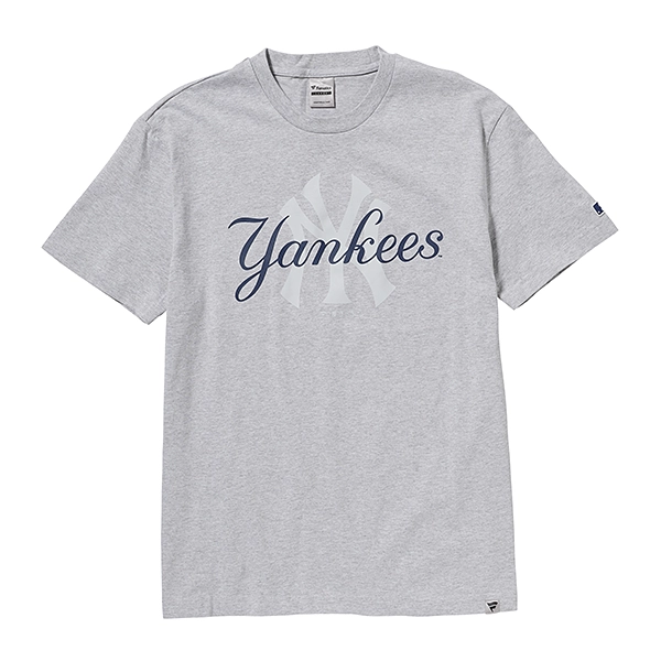 MLB ニューヨーク・ヤンキース OVERLAPPING LOGO Tシャツ グレー