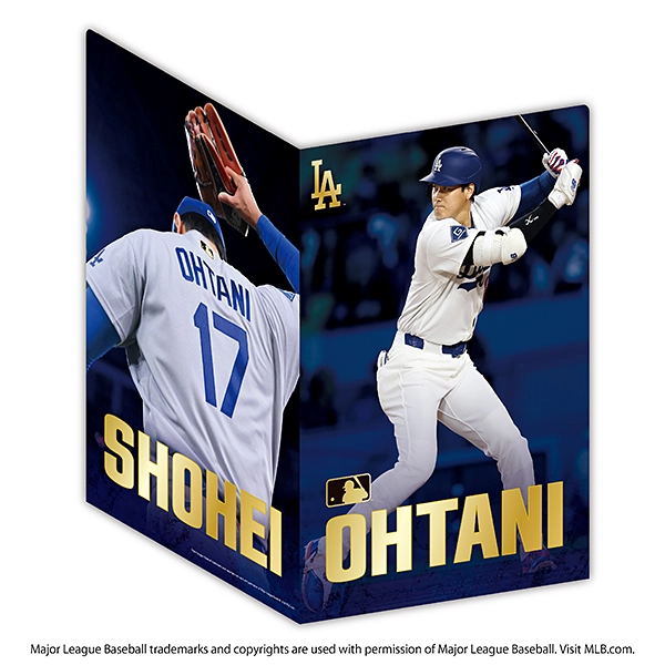 大谷翔平 オフィシャルグッズ THE GOLDEN TWO-WAY ダブルポケットクリアファイル
