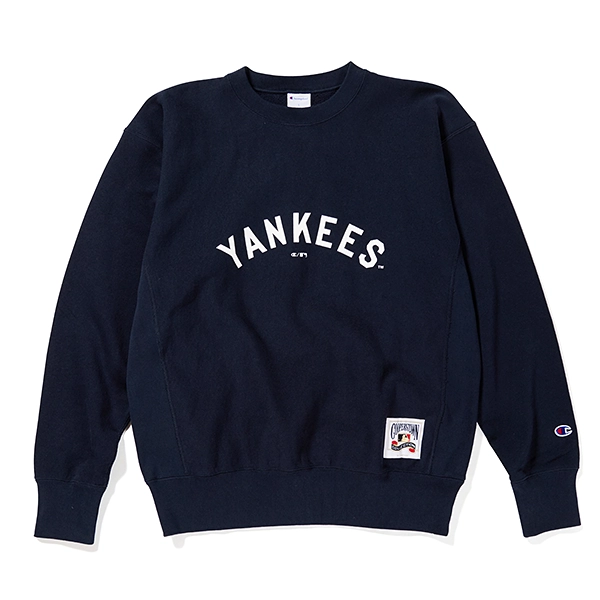 Champion × MLB クルーネックスウェットシャツ ヴィンテージ ニューヨーク・ヤンキース