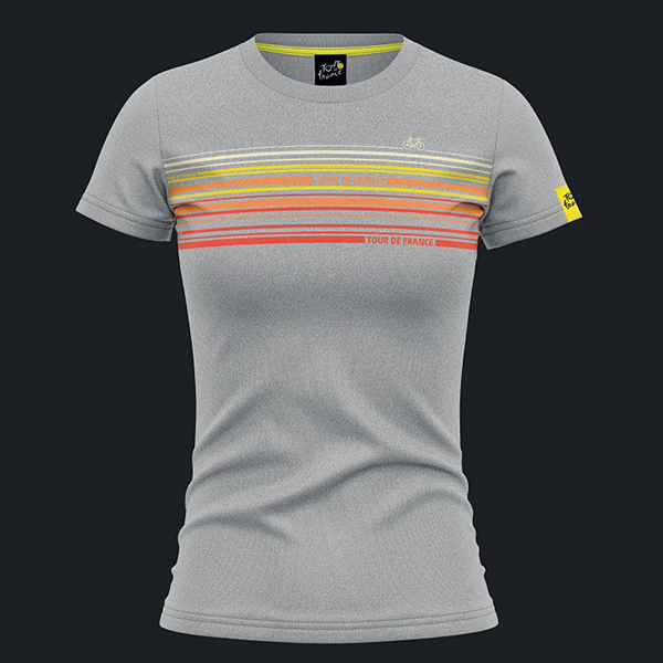 ツール・ド・フランス 2024 オフィシャル デザイン レディースTシャツ LIGNES