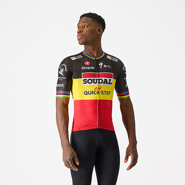 Soudal Quick-Step サイクルジャージ BELGIAN CHAMPION WC