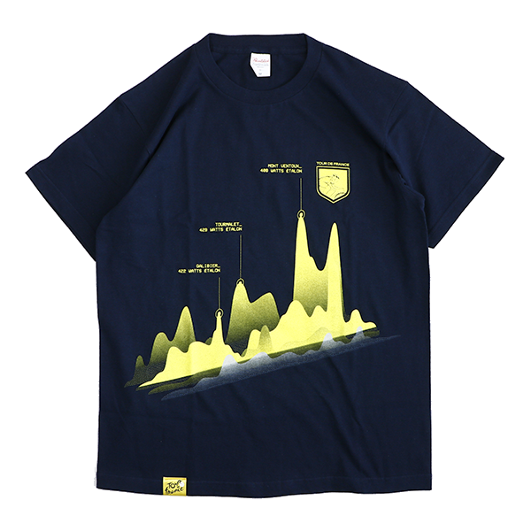 ツール・ド・フランス 2025 オフィシャル オーバープリントTシャツ VIBRA ネイビー