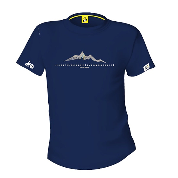 ツール・ド・フランス 2025 オフィシャル デザインTシャツ BLUE MONTAIN