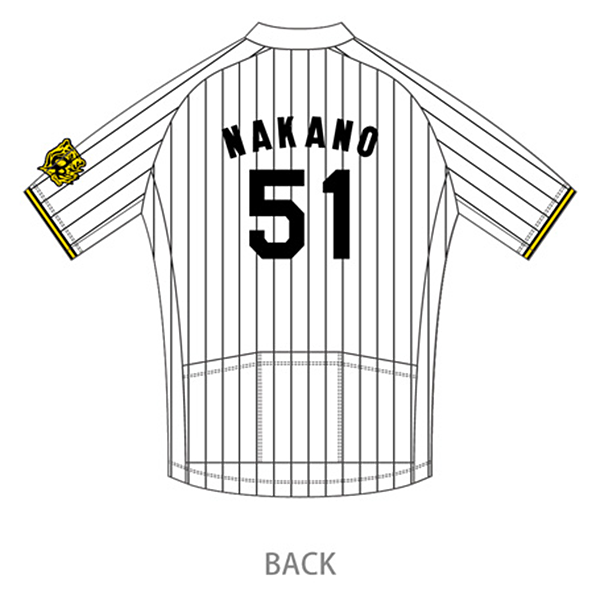 阪神タイガース サイクルジャージ2025 中野拓夢選手(51) NAKANO