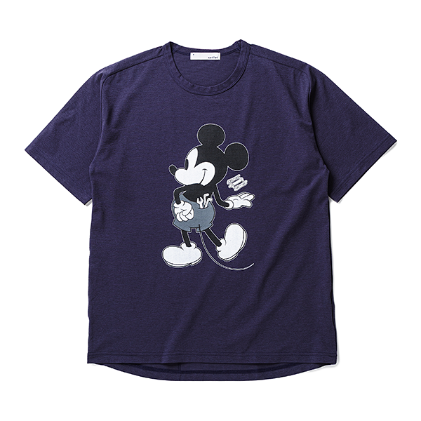 narifuri Disney Collection アクティブメッシュバックポケットTシャツ パープル
