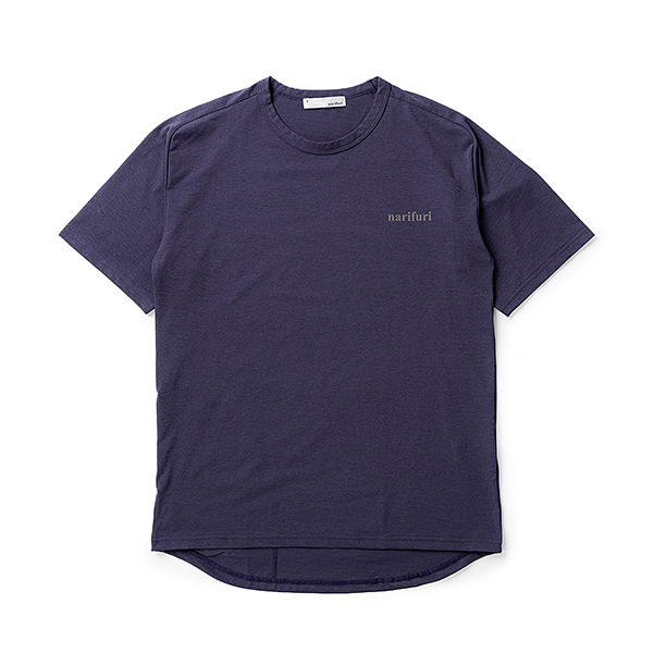 narifuri アクティブメッシュバック ポケットTシャツ パープル